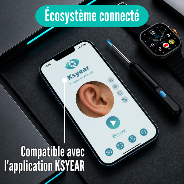 VisuClean™ | Kit de Nettoyage des Oreilles à Caméra Connectée