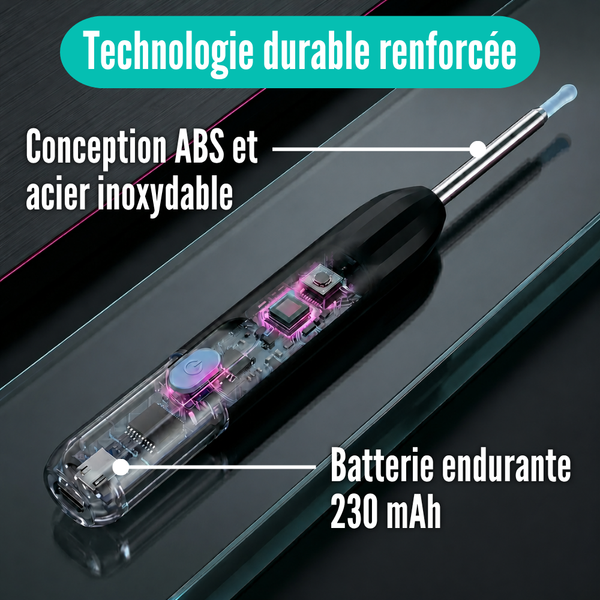 VisuClean™ | Kit de Nettoyage des Oreilles à Caméra Connectée