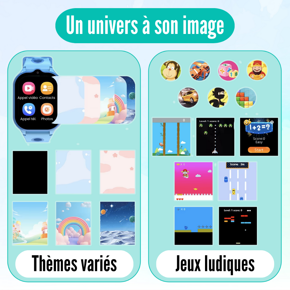 HeloWatch Kids™ | Montre connectée enfants 5-12 ans