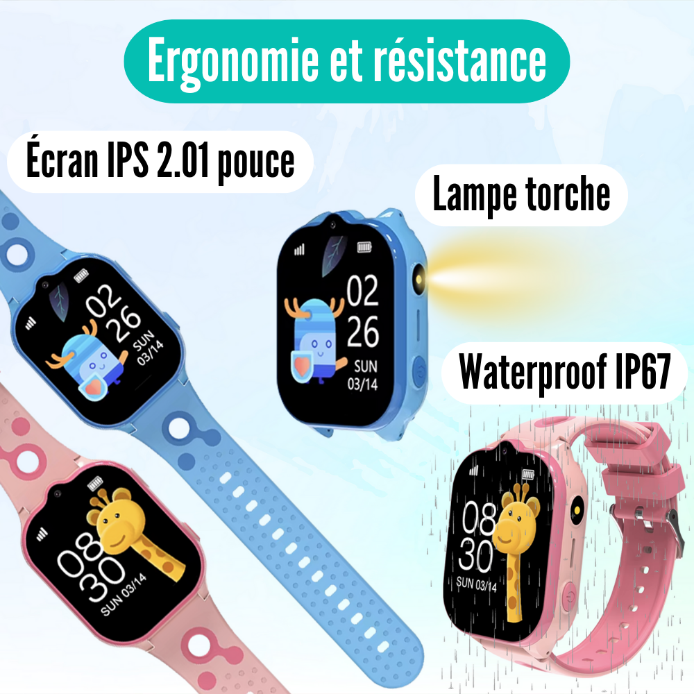 HeloWatch Kids™ | Montre connectée enfants 5-12 ans